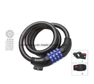 High Quality Bicycle 4 Digit Cipher Code Cable Lock (HLK-012)